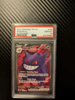 Gengar ex 193/162 SV05 Temporal Forces Ultra Rare Full Art Holo PSA 10 EN - Image 1