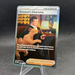 Pokemon TCG - Giovanni's Charisma - 204/165 SV 151 - Special Illustration Rare - Image 1