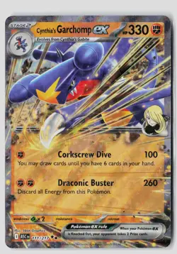 Cynthia's Garchomp ex 111/217 Double Rare Ascended Heroes Pokemon NM - Image 1