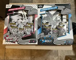 Pokemon TCG Black Bolt And White Flare Binder Collection 2 Pack - Image 1