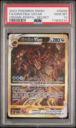 POKEMON CROWN ZENITH GIRATINA VSTAR #GG69 SECRET RARE PSA 10 GEM MINT #71806234 - Image 3