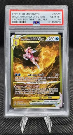 2023 POKEMON SWSH #GG67 ORGN.FRM.PALKIA VSTAR CROWN ZENITH-FA-SECRET PSA 10 - Image 1