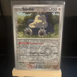 Pokemon TCG SV151 143/165 Snorlax Reverse Holo - NM - Image 1