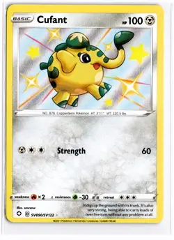 2021 TCG Pokemon #SV090/SV122 Cufant Holo Shining Fates Shiny Vault - Image 1