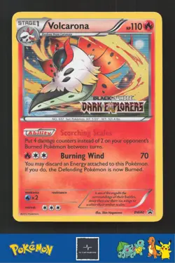 2012 Pokemon BW Black and White Promo BW40 Volcarona Stamped - Image 1
