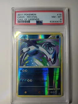 Pokemon 2011 PSA 8 Lugia-Rev. Foil Call Of Legends 15/95 - Image 1