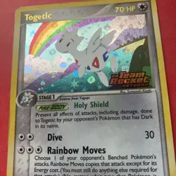 Togetic EX Team Rocket Returns Rare Stamped Holo 14/109 MP Pokemon Vintage 2004 - Image 2