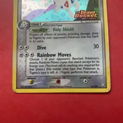 Togetic EX Team Rocket Returns Rare Stamped Holo 14/109 MP Pokemon Vintage 2004 - Image 4