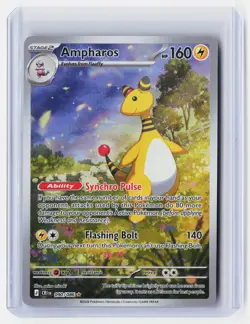 2026 Pokemon—Ampharos #90/86-Mega Evolution-Chaos Rising—Secret Rare Holo - Image 1