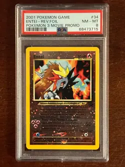 Pokemon Black Star ENTEI League Promo PSA 8 PSA # 68473715 - Image 1