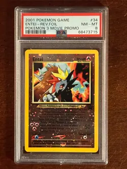 Pokemon Black Star ENTEI League Promo PSA 8 PSA # 68473715 - Image 2