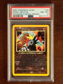 Pokemon Black Star ENTEI League Promo PSA 8 PSA # 68473715 - Image 3
