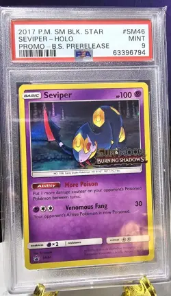 Seviper (Burning Shadows Prerelease) Pokemon Sun & Moon Black Star Promo 14dq - Image 1
