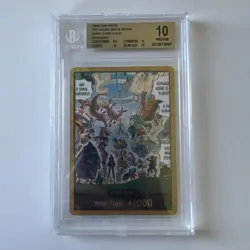 One Piece The Azure Sea's Seven DON!! Card Egghead Gold OP14-EB04 BGS 10 - Image 1