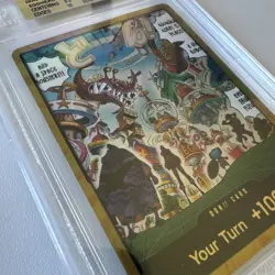 One Piece The Azure Sea's Seven DON!! Card Egghead Gold OP14-EB04 BGS 10 - Image 4