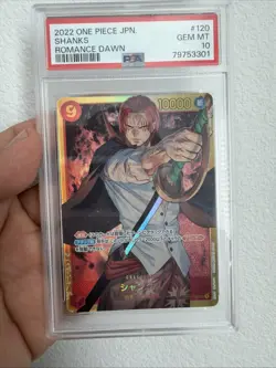 2022 One Piece OP01-120 Shanks SEC PSA 10 Romance Dawn English - Image 1