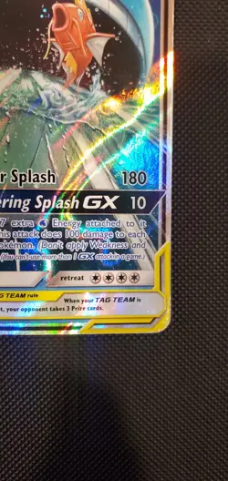 Pokemon TCG Magikarp Wailord Tag Team GX Full Art Holo Promo Card SM166 #SM166 - Image 4