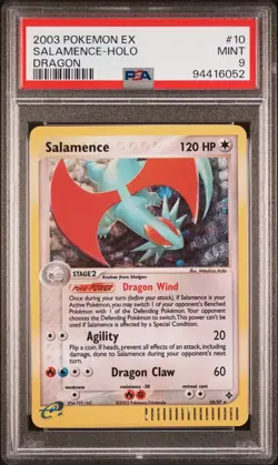 PSA 9 MINT Pokemon Salamence 10/97 EX Dragon Holo Rare - Image 1