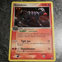 Houndoom - 7/115 - Pokemon Ex Unseen Forces Holo Card LP - Image 2