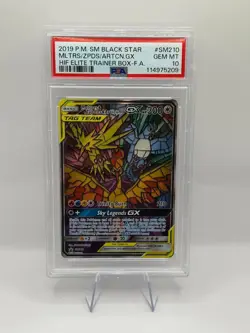 POKEMON MOLTRES ZAPDOS ARTICUNO GX BLACK STAR PROMO SM210 PSA 10 INVEST - Image 1
