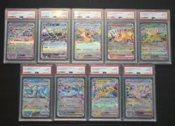 2024 Pokemon Terastal Festival Eevee Evolutions RR Set PSA 10 SEQUENTIAL Grading - Image 1