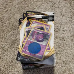Pokemon TCG S&S: Rebel Clash Blister Booster Pack - w/3 Promos and Coin - NEW - Image 1