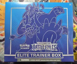 Pokemon Sword and Shield Battle Styles Elite Trainer Box Card Game Blue 820650808357 - Image 1