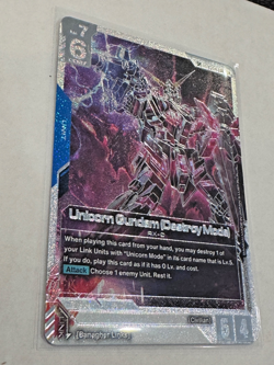 2X Unicorn Gundam Destroy mode SP GD04 + Graceful Demeanor Cards Phantom Aria - Image 3