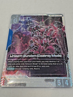 2X Unicorn Gundam Destroy mode SP GD04 + Graceful Demeanor Cards Phantom Aria - Image 5