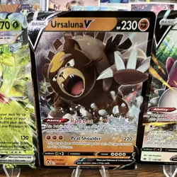 Pokemon TCG Foil Card Lot 4x Forretress ex Ursaluna V Blissey V Regigigas V - Image 3