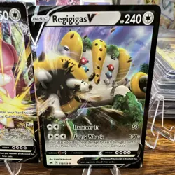 Pokemon TCG Foil Card Lot 4x Forretress ex Ursaluna V Blissey V Regigigas V - Image 5
