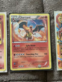 Pokemon Charizard Card Lot 3 Holo English XY Set MCharizard EX Split Bomb - Image 3