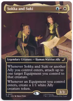 Sokka and Suki (Rare Borderless) 0071 - Avatar: The Last Airbender - Image 1