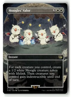 Moogles' Valor (Borderless) - 0326 - Final Fantasy - MTG - NM/M - Regular - Image 1