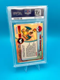 2000 TOPPS CHROME POKEMON T.V. #06 CHARIZARD PSA 9 MINT - Image 2