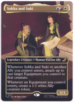 Sokka and Suki (Rare Borderless) 0071 - Avatar: The Last Airbender - Image 1