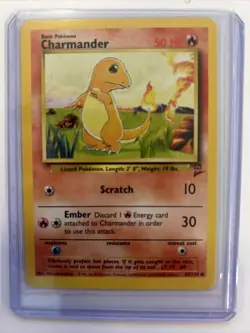 Pokemon TCG Charmander Base Set 2 69/130 Regular Unlimited Common - Image 1