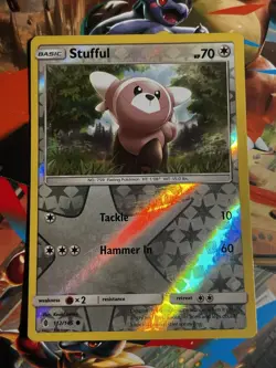 Stufful 112/145 Common Guardians Rising Pokemon Reverse Holo Near Mint NM - Image 1