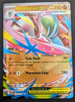Mega Gallade ex 048/086 Me04: Chaos Rising Holo Pokemon TCG NM - Image 1