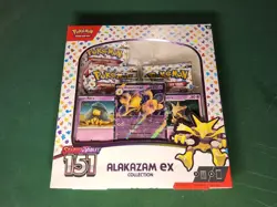 Pokemon TCG Scarlet & Violet 151 ALAKAZAM EX COLLECTION Box FACTORY SEALED - Image 1