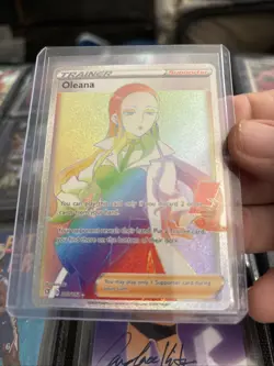 Pokemon TCG Oleana Full Art Secret Rare Holo 202/192 Swsh02 Rebel Clash Z167 - Image 1