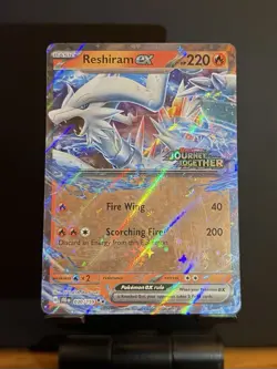 Pokemon Reshiram EX 030/159 Sv09: Journey Together STAMPED Promo - Image 1