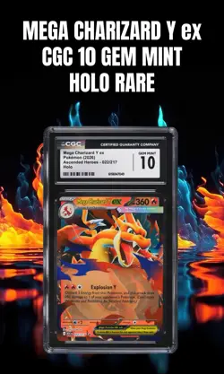 2026 Pokemon Ascended Heroes Mega Charizard Y ex #22 Holo CGC 10 GEM MINT 🔥 - Image 1