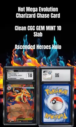 2026 Pokemon Ascended Heroes Mega Charizard Y ex #22 Holo CGC 10 GEM MINT 🔥 - Image 2