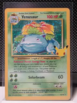 VENUSAUR POKEMON CELEBRATIONS CLASSIC COLLECTION HOLO 15/102 25TH ANNIVERSARY - Image 1