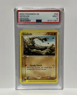 2003 Pokemon Ex Dragon Geodude #56 PSA 9 - Image 1