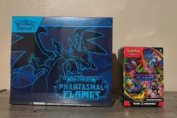 Pokemon TCG Phantasmal Flames ETB + Booster Bundle - Sealed - Image 1