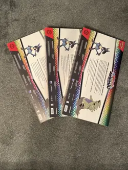 Pokemon Prismatic Evolutions Lucario & Tyranitar EX Premium Collection Lot Of 3! - Image 3