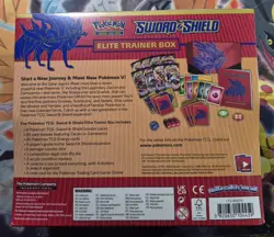 Pokemon TCG Sealed Sword and Shield Base Set ETB Elite Trainer Box Zacian - Image 3