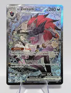 N's Zoroark ex 286/217 SIR, Ascended Heroes, Full Art Holo, Pokemon TCG - Image 1